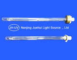 Germicidal UV lamp with metal holder
